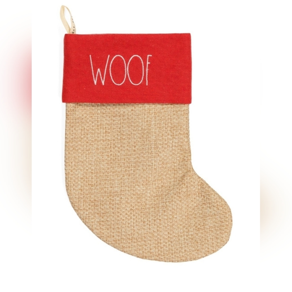 New Rae Dunn "Woof" stocking.